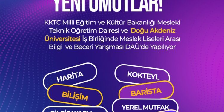 “Meslek Liseleri Arası Bilgi ve Beceri Yarışmaları” yarın DAÜ’de yapılıyor