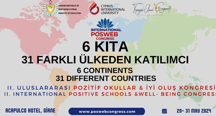 II. Uluslararası Pozitif Okullar ve İyi Oluş Kongresi Girne’de yapılıyor