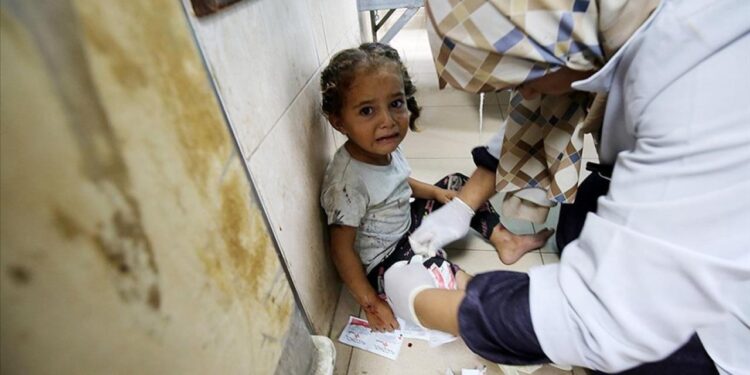 Gazze'de 640 binden fazla çocuğu kapsayan çocuk felci aşılaması iki turlu olacak